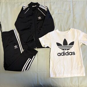 Adidas White Crewneck Sweatshirt for Toodler 4T